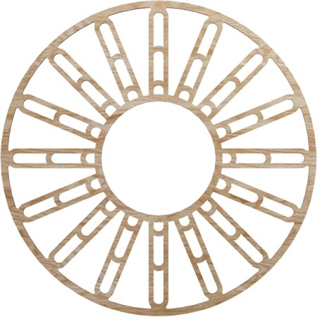 Ekena Millwork Hale Wood Fretwork Pierced Ceiling Medallion, Red Oak, 26"OD x 9 1/2"ID x 3/8"T CMWP26X26X0375HHRO